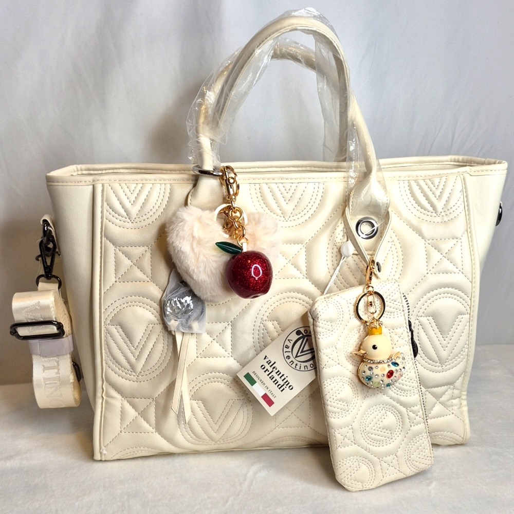 Valentino Orlandi Extra Large Quilted Tote Bag MSRP $359 - Picture 9 of 13
